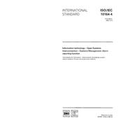 ISO/IEC 10164-4:1992, Information technology - Open Systems Interconnection - Systems management: Alarm reporting function