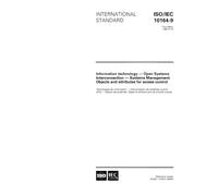 ISO/IEC 10164-9:1995, Information technology - Open Systems Interconnection - Systems Management: Objects and attributes for access control