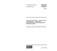 ISO/IEC 10165-1:1993, Information technology - Open Systems Interconnection - Management Information Services - Structure of management information: Management Information Model