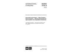 ISO/IEC 10181-4:1997, Information technology - Open Systems Interconnection - Security frameworks for open systems: Non-repudiation framework - Part 4: