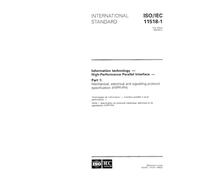 ISO/IEC 11518-1:1995, Information technology - High-Performance Parallel Interface - Part 1: Mechanical, electrical and signalling protocol specification (HIPPI-PH)