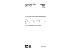 ISO/IEC 12089:1997, Information technology - Computer graphics and image processing - Encoding for the Image Interchange Facility (IIF)