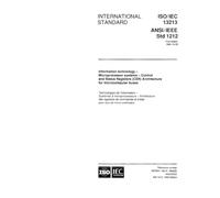 ISO/IEC 13213:1994, Information technology - Microprocessor systems - Control and Status Registers (CSR) Architecture for microcomputer buses