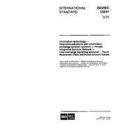 ISO/IEC 13241:1997, Information technology - Telecommunications and information exchange between systems - Private Integrated Services Network - ... Restriction Class additional network feature