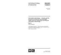 ISO/IEC 13346-4:1999, Information technology -- Volume and file structure of write-once and rewritable media using non-sequential recording for information interchange -- Part 4: File structure
