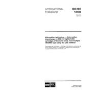 ISO/IEC 13403:1995, Information technology - Information interchange on 300 mm optical disk cartridges of the write once, read multiple (WORM) type using the CCS method