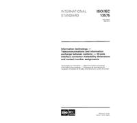 ISO/IEC 13575:1995, Information technology - Telecommunications and information exchange between systems - 50-pole interface connector mateability dimensions and contact number assignments