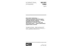 ISO/IEC 13864:1995, Information technology - Telecommunications and information exchange between systems - Private Integrated Services Network - ... - Name identification supplementary services