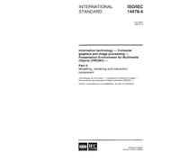 ISO/IEC 14478-4:1998, Information technology - Computer graphics and image processing - Presentation Environment for Multimedia Objects (PREMO) - Part 4: Modelling, rendering and interaction component