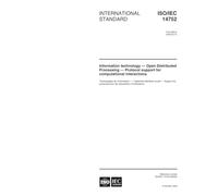 ISO/IEC 14752:2000, Information technology -- Open Distributed Processing -- Protocol support for computational interactions