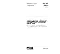 ISO/IEC 14840:1996, Information technology - 12,65 mm wide magnetic tape cartridge for information interchange - Helical scan recording - Data-D3-1 format
