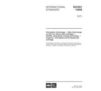 ISO/IEC 15898:1998, Information technology -- Data interchange on 356 mm optical disk cartridges -- WORM, using phase change technology -- Capacity: 14,8 Gbytes and 25 Gbytes per cartridge