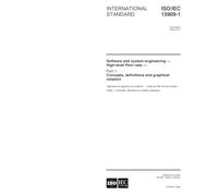 ISO/IEC 15909-1:2004, Software and system engineering - High-level Petri nets - Part 1: Concepts, definitions and graphical notation