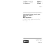 ISO/IEC 16500-7:1999, Information technology -- Generic digital audio-visual systems -- Part 7: Basic security tools