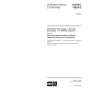 ISO/IEC 18028-3:2005, Information technology - Security techniques - IT network security - Part 3: Securing communications between networks using security gateways