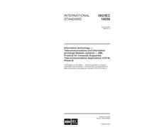 ISO/IEC 18056:2005, Information technology - Telecommunications and information exchange between systems - XML Protocol for Computer Supported Telecommunications Applications (CSTA) Phase III