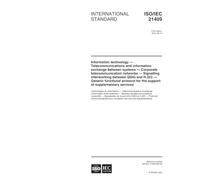ISO/IEC 21409:2001, Information technology - Telecommunications and information exchange between systems - Corporate telecommunication networks ... protocol for the support of supplementary ser