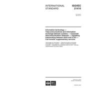ISO/IEC 21410:2001, Information technology - Telecommunications and information exchange between systems - Corporate telecommunication networks ... H.323 Call transfer supplementary services