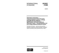 ISO/IEC 21888:2001, Information technology - Telecommunications and information exchange between systems - Private Integrated Services Network ... and Call Linkage Additional Network Fe