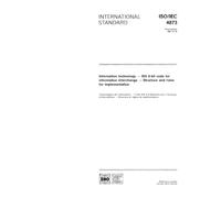 ISO/IEC 4873:1991, Information technology - ISO 8-bit code for information interchange - Structure and rules for implementation