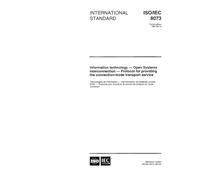 ISO/IEC 8073:1997, Information technology - Open Systems Interconnection - Protocol for providing the connection-mode transport service