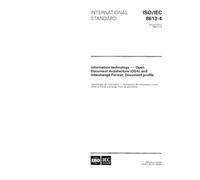 ISO/IEC 8613-4:1994, Information technology - Open Document Architecture (ODA) and Interchange Format: Document profile