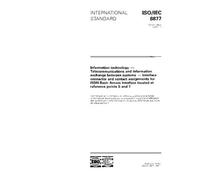 ISO/IEC 8877:1992, Information technology - Telecommunications and information exchange between systems - Interface connector and contact assignments ... Interface located at reference points S and T