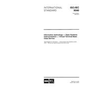 ISO/IEC 9040:1997, Information technology - Open Systems Interconnection - Virtual Terminal Basic Class Service