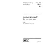 ISO/IEC 9072-1:1989, Information processing systems - Text communication - Remote Operations - Part 1: Model, notation and service definition
