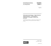 ISO/IEC 9594-1:1998, Information technology - Open Systems Interconnection - The Directory: Overview of concepts, models and services