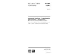 ISO/IEC 9594-4:1998, Information technology - Open Systems Interconnection - The Directory: Procedures for distributed operation