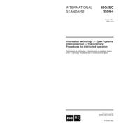 ISO/IEC 9594-4:2001, Information technology - Open Systems Interconnection - The Directory: Procedures for distributed operation