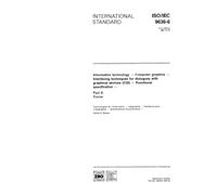 ISO/IEC 9636-6:1991, Information technology - Computer graphics - Interfacing techniques for dialogues with graphical devices (CGI) - Functional specification - Part 6: Raster