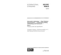 ISO/IEC 9646-6:1994, Information technology - Open Systems Interconnection - Conformance testing methodology and framework - Part 6: Protocol profile test specification