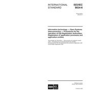 ISO/IEC 9834-6:2005, Information technology - Open Systems Interconnection - Procedures for the operation of OSI Registration Authorities: ... processes and application entities