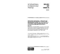 ISO/IEC ISP 10609-15:1996, Information technology - International Standardized Profiles TB, TC, TD and TE - Connection-mode Transport Service over ... TC54, provision of the OSI connection-mode