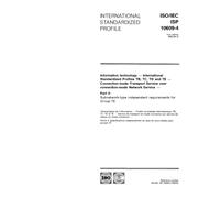 ISO/IEC ISP 10609-4:1992, Information technology - International Standardized Profiles TB, TC, TD and TE - Connection-mode Transport Service over ... independent requirements for Group TE