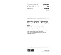 ISO/IEC ISP 10613-4:1995, Information technology - International Standardized Profile RA - Relaying the Connectionless-mode Network Service - Part 4: ... media-dependent requirements