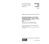 ISO/IEC ISP 11185-2:1994, Information technology - International Standardized Profiles FVT2nn - Virtual Terminal Basic Class - Register of control ... and Unsequenced Terminal Control Objects