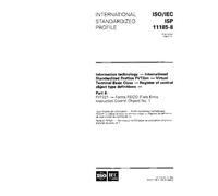ISO/IEC ISP 11185-8:1994, Information technology - International Standardized Profiles FVT2nn - Virtual Terminal Basic Class - Register of control ... (Field Entry Instruction Control Object) No.1