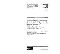ISO/IEC ISP 11185-9:1994, Information technology - International Standardized Profiles FVT2nn - Virtual Terminal Basic Class - Register of control ... (Field Entry Instruction Control Object) No.1