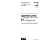 ISO/IEC ISP 11186-1:1996, Information technology - International Standardized Profiles FVT3nn - Virtual Terminal Basic Class - Register of attribute ... - Part 1: FVT321 - Font Assignment Type No. 1