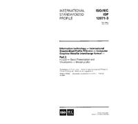 ISO/IEC ISP 12071-3:1997, Information technology - International Standardized Profile FCG-nnn - Computer Graphics Metafile interchange format - Part ... and Visualization - Model Profile