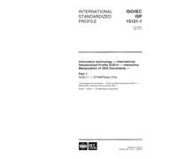 ISO/IEC ISP 15121-1:1997, Information technology - International Standardized Profile AOD1n - Interactive Manipulation of ODA Documents - Part 1: AOD11 - DTAM/Read Only