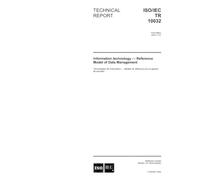 ISO/IEC TR 10032:2003, Information technology - Reference Model of Data Management