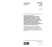 ISO/IEC TR 10171:2000, Information technology -- Telecommunications and information exchange between systems -- List of standard data link layer protocols ... of procedures, list of standard XID format