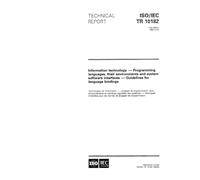 ISO/IEC TR 10182:1993, Information technology - Programming languages, their environments and system software interfaces - Guidelines for language bindings