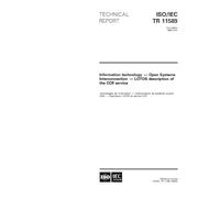 ISO/IEC TR 11589:1995, Information technology - Open Systems Interconnection - LOTOS description of the CCR service