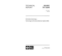 ISO/IEC TR 15044:2000, Information technology -- Terminology for the Home Electronic System (HES)