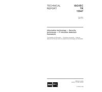 ISO/IEC TR 15947:2002, Information technology - Security techniques - IT intrusion detection framework